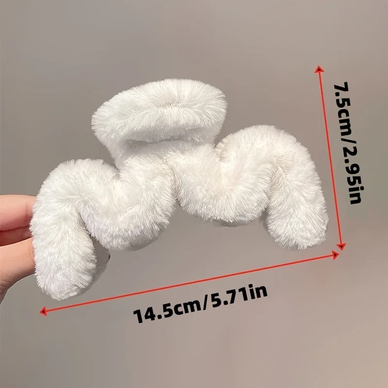 قطعتان من مشابك الشعر المخالب القطيفة، أسود، أنيق وحلو، عصري، بسيط، مريح، ناعم، مشابك شعر أنيقة، إكسسوارات الشعر، دبابيس شعر أنيقة، مشابك شعر بسيطة