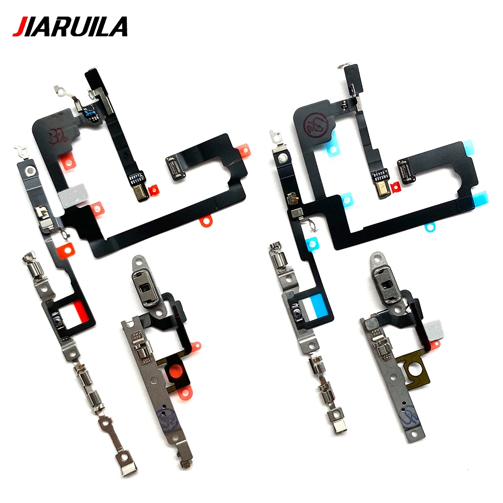 NEW Power On Off Volume Side Button Key Flex Cable Replacement Parts For iPhone 13 mini 14 Plus 15 Pro Max 13 Pro