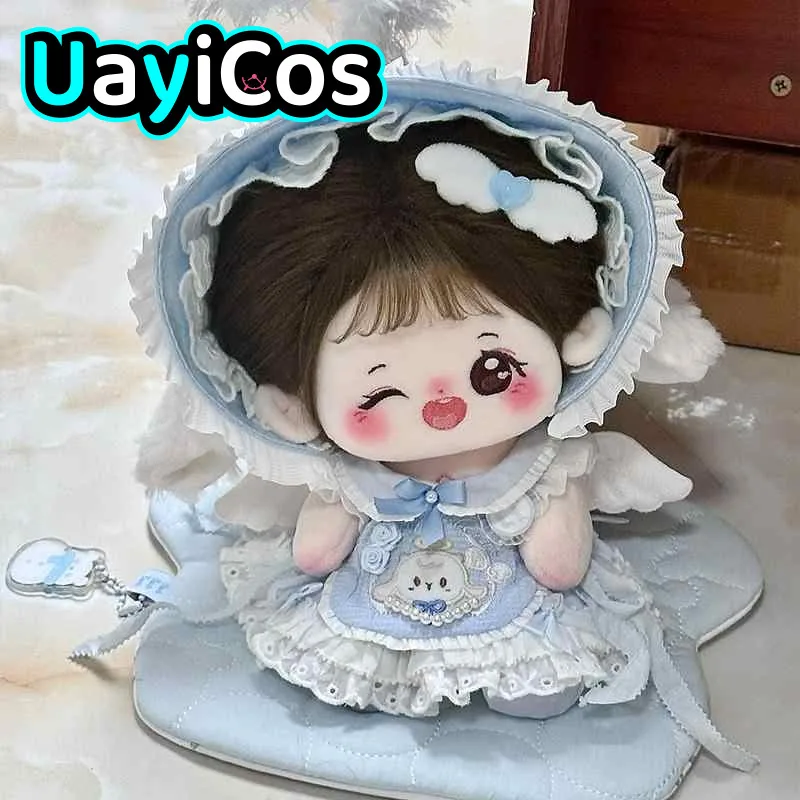 

20cm Doll Clothes Angel Lamb Cute Lolita Sweet Skirt Dress Suit Stuffed Plushies Plush Doll Accessories Anime Figure Toy Kids Gi