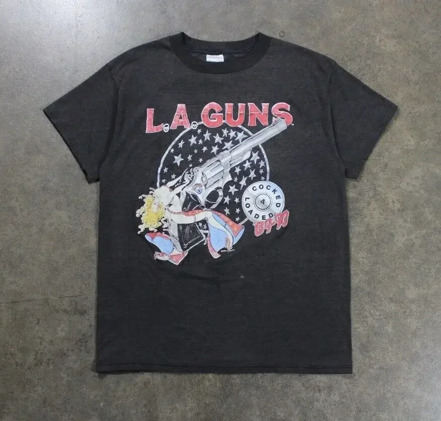 

Vintage 1989 L.A. Guns Cocked and loaded crew tour t-shirt