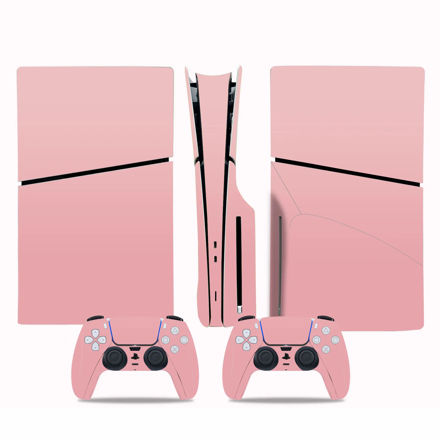 Per PS5 SLIM Standard Disc Edition Sticker Decal Cover fConsole e Controller PS5 SLIM Skin glassato pellicola adesiva vinile