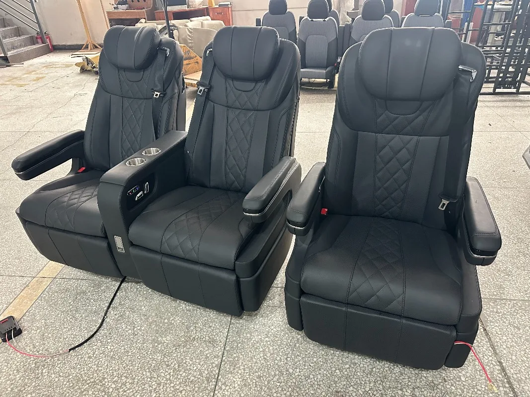

Luxury Airline Auto Van Car Seat with Air Massage Recliner Electric Control Waterproof VIP Leather Seat-3C Certified