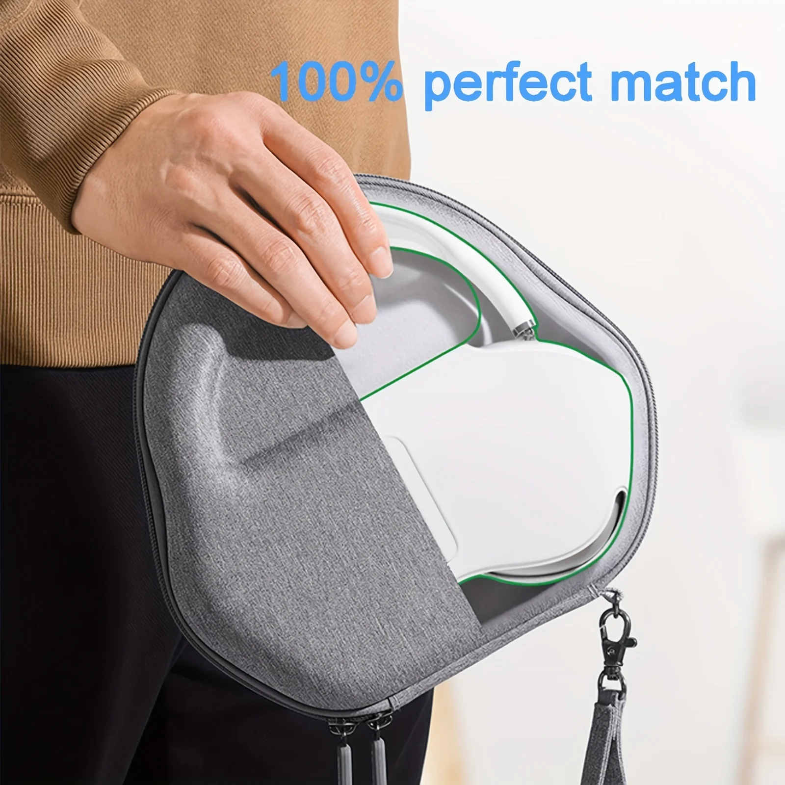 Case for AirPods Max Travel Case - Durablility and Lightweight Organizer with Charging Cable Storage for Apple AirPods Max image 3