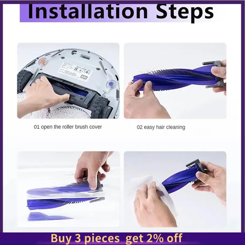 

11 Pcs Replacement For Narwal Freo X Ultra/Narwal J4 Vacuum Cleaner Accessories Main Side Brush Filters Bags Mop Pads