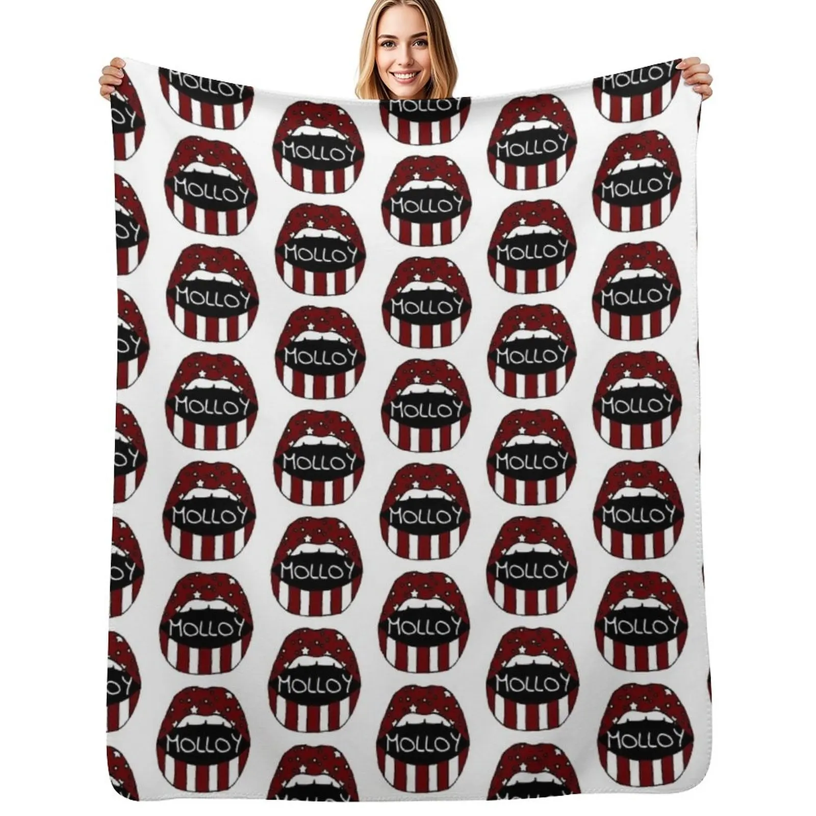 

MOLLOY COLLEGE Throw Blanket Machine Washable Soft Warm Blanket