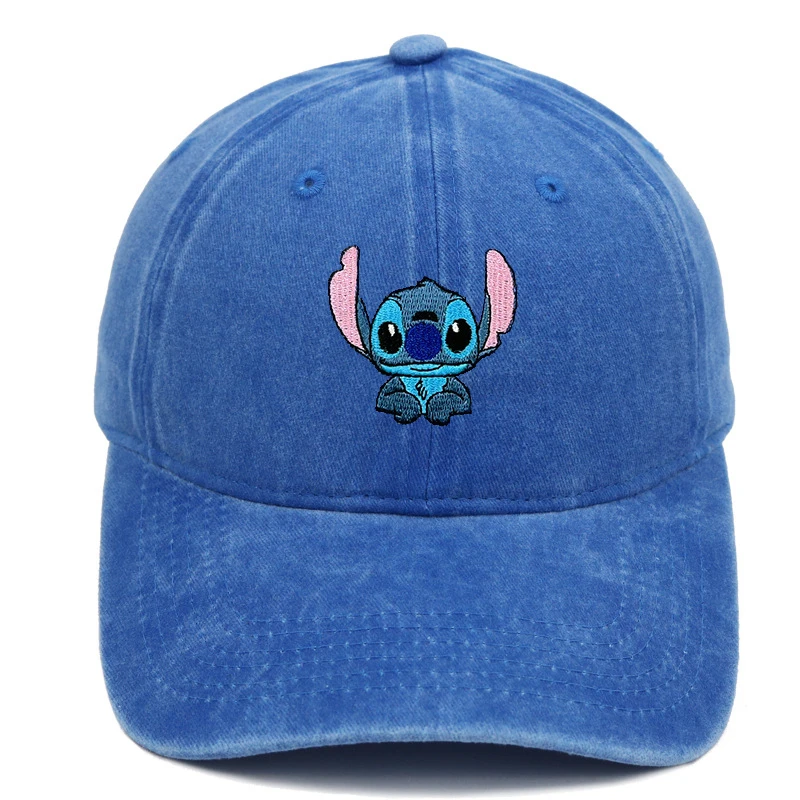 Disney Stitch Baseball Cap Adjustable Visor Hat Men Women Breathable Casual Cap Unisex