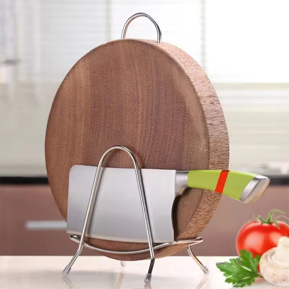 

Chopping Board Holder Stainless Steel Pan Lid Rack Cutting Board Stand Holder Kitchenware Organizer For Cutting Board Pot Lid