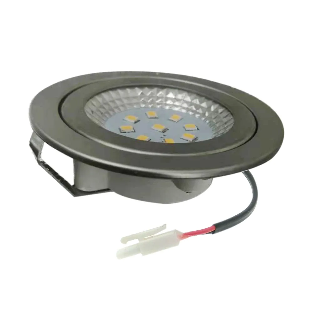 2-Piece DC 12V 220V 1.5W LED Kitchen Cooker Range Hood Light 55-60mm Smoke Exhauster Ventilator Lamp 20W Halogen Equivalent