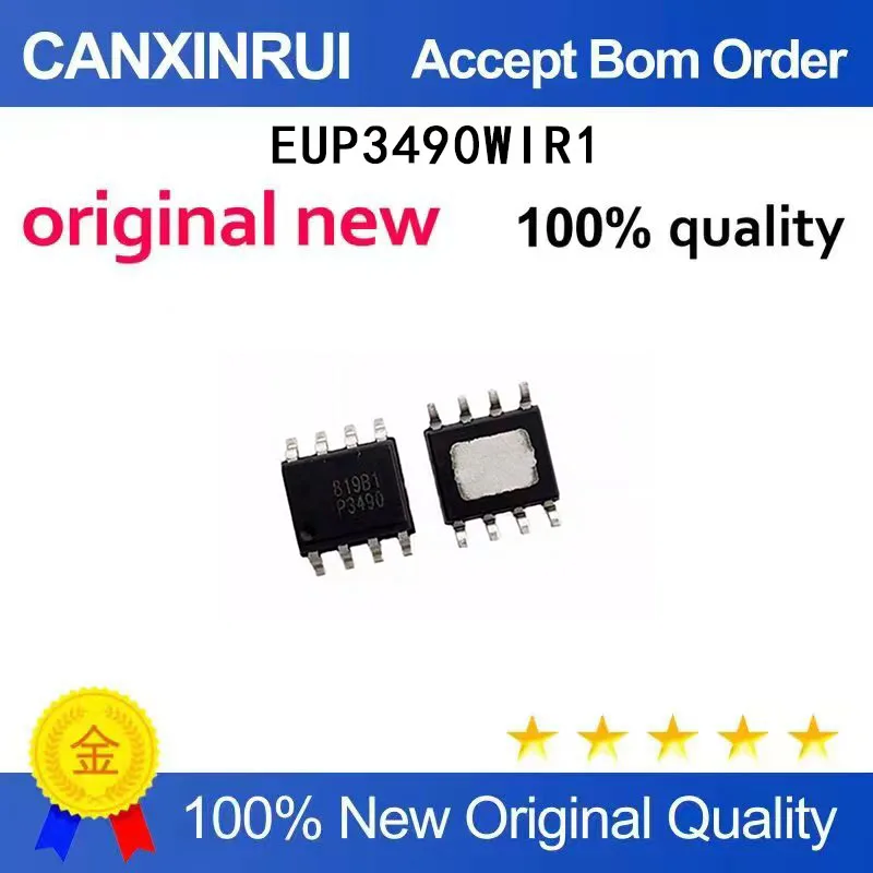 (5-100 Pieces) EUP3490WIR1 silk screen P3490 chip IC packaging SOP-8 spot chip IC