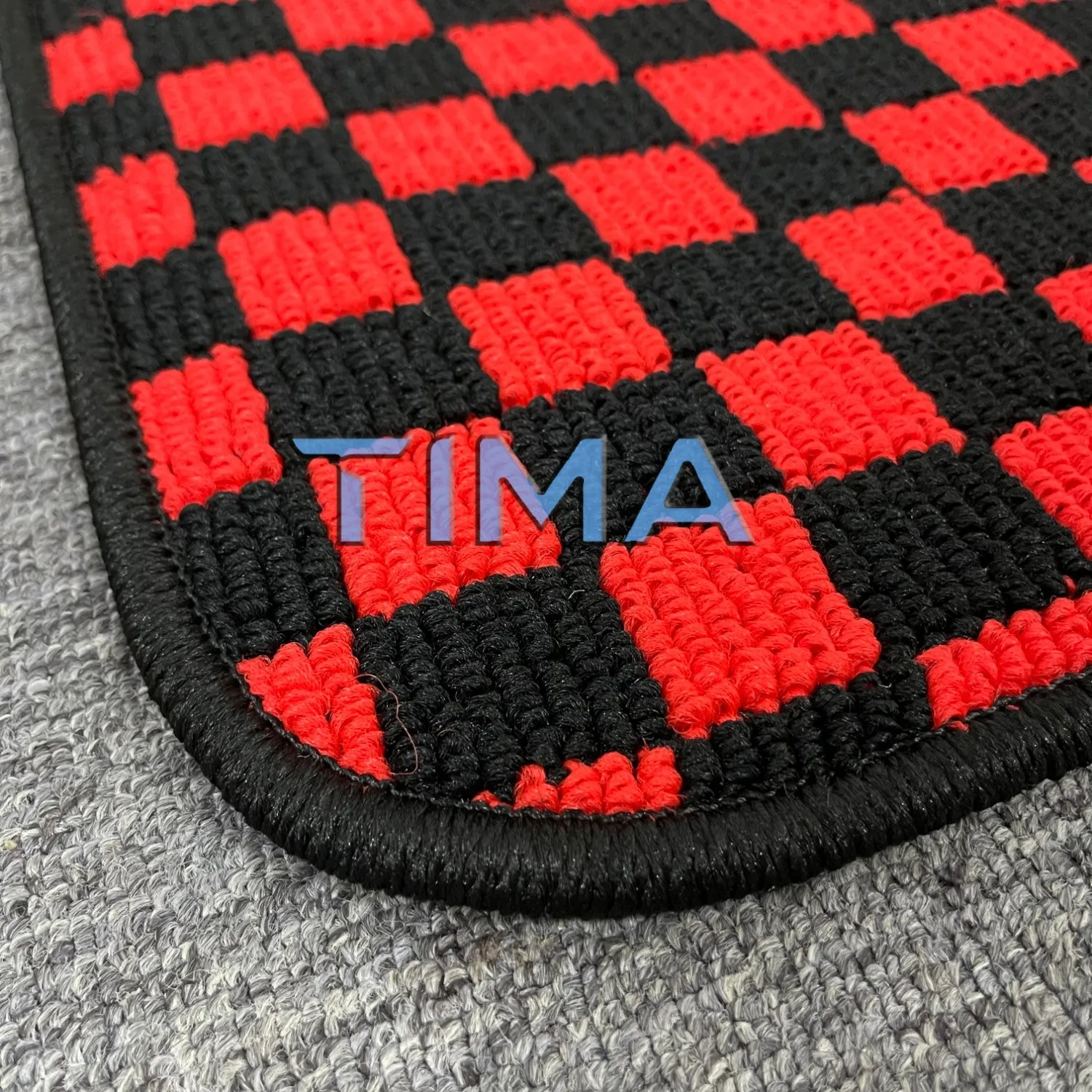4PCS JDM CHECKERED Racing Fabric Car Floor Mats For Toyota GT86 2013-2021 RHD