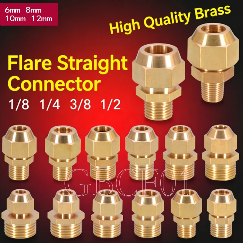 Copper Flaring Directly Connector 1/4