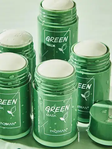 Green Tea Mask Face Clean Green Tea Cleansing Deep Moisturizing Shrink Pores Blackhead Acne Facial Korean Skin Care