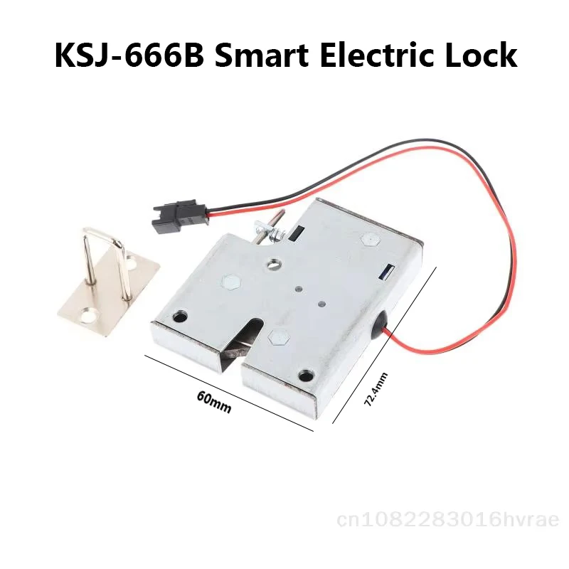 

| KSJ-666B Умный электронный замок для шкафа — 4-проводная система разблокировки включения питания для шкафчиков посылок (5–24 В постоянного тока)