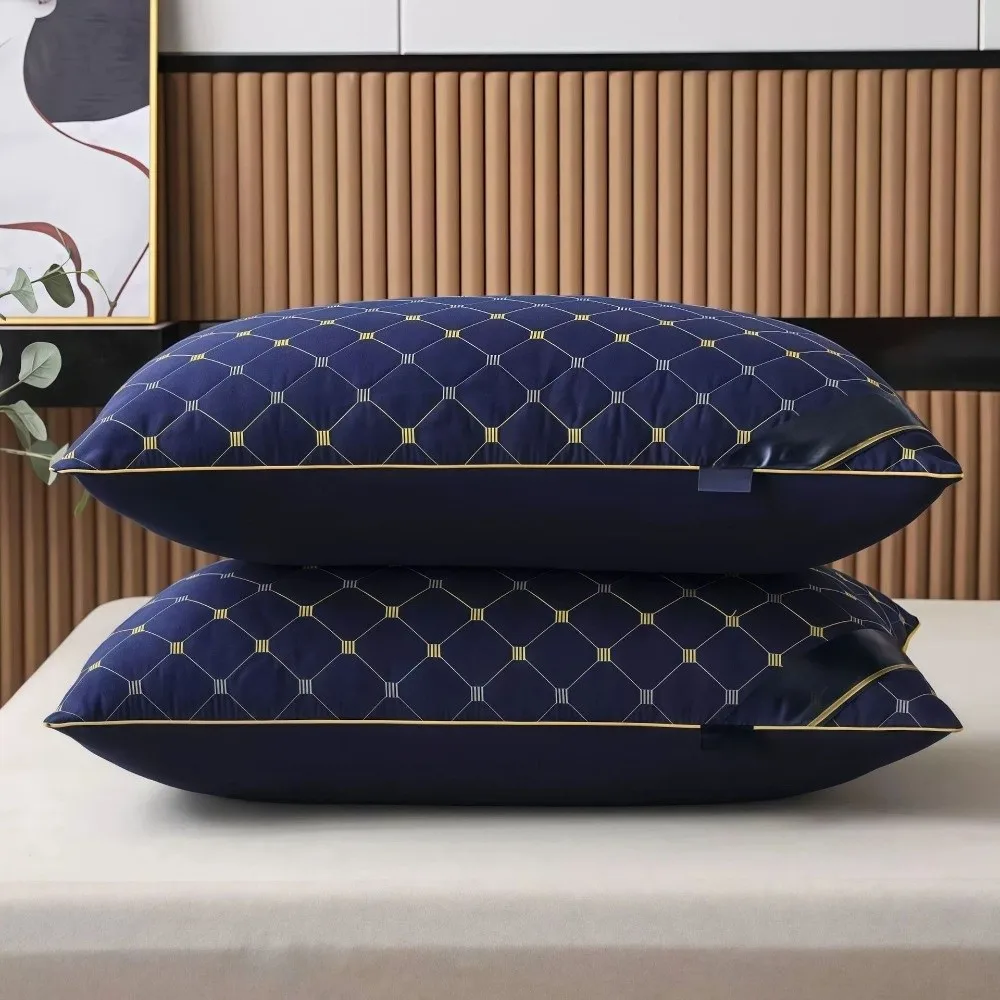 High Quality 48x74CM Hotel Pillows Hotel-Grade Sleep Aid Cervical Spine Protection Pillow Sleep Aid Pillow Dormitory Use