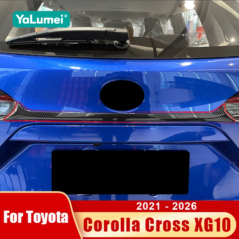 Für Toyota Corolla Cross XG10 2021 2022 2023 2024 2025 2026 Hybrid Heckklappen-Oberleisten-Dekorationsabdeckung Zubehör