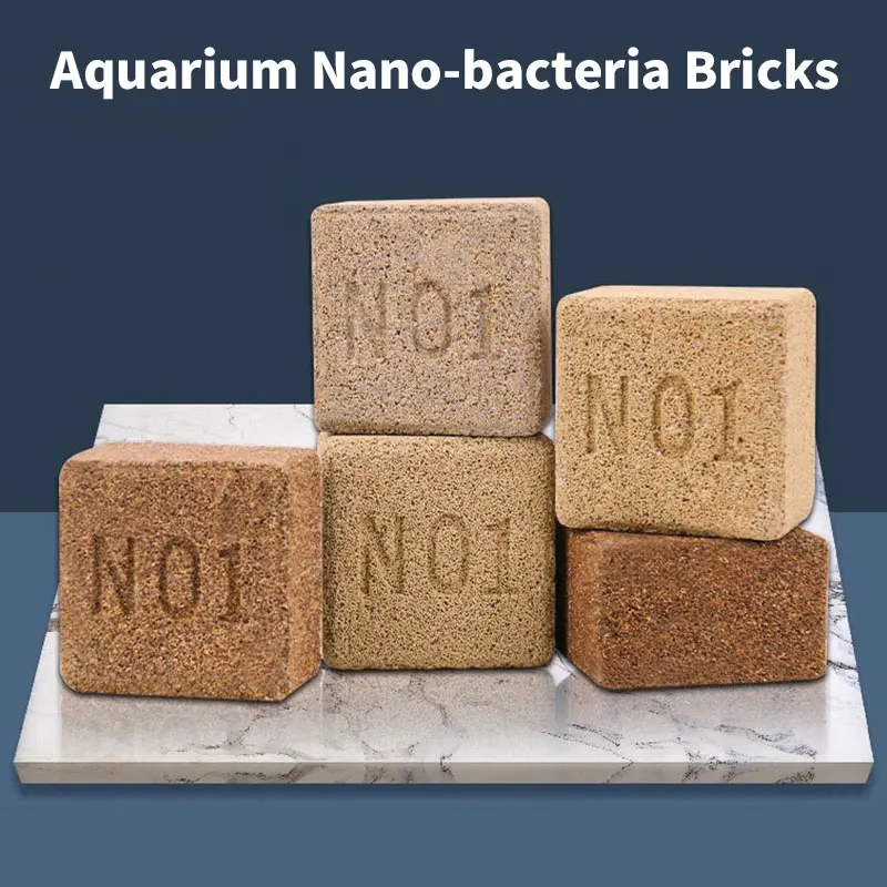 10Pcs Aquarium Nano Ceramic Bacteria Bricks Filter Material Nitrifying Bacteria House Water Purification Fish Tank Filter Media