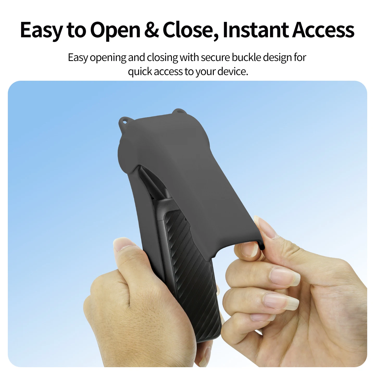 Gimbal-Aufbewahrungstasche für DJI Osmo Pocket 4 Kamera mit rutschfester Silikonbasis, unterstützt das Laden während der Nutzung von Fotografie-Zubehör. – Detail 4