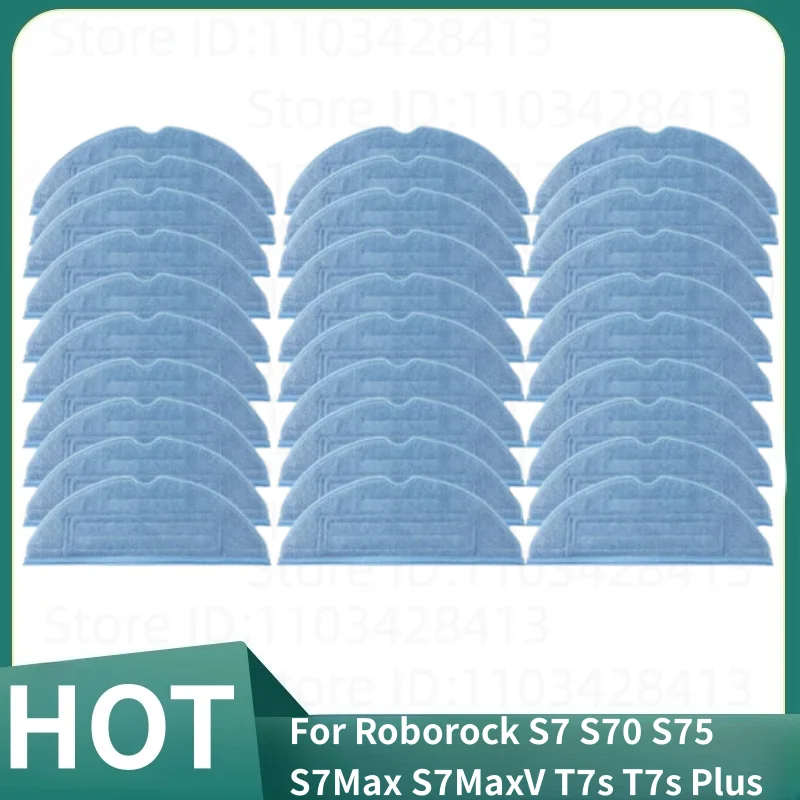 

For Roborock S7 S70 S75 S7Max S7MaxV T7s T7s Plus Mop Pad Vacuum Cleaner Robot Mop Rags Parts Mop Cloths Accessories