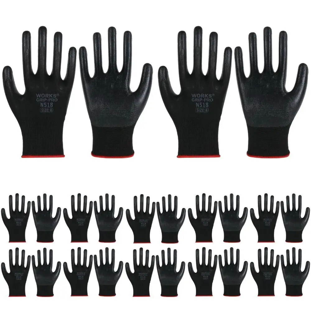 

New Nitrile Nitrile Gloves Nylon Wear-resistant Work Gloves Non-slip Safety Coated Mittens