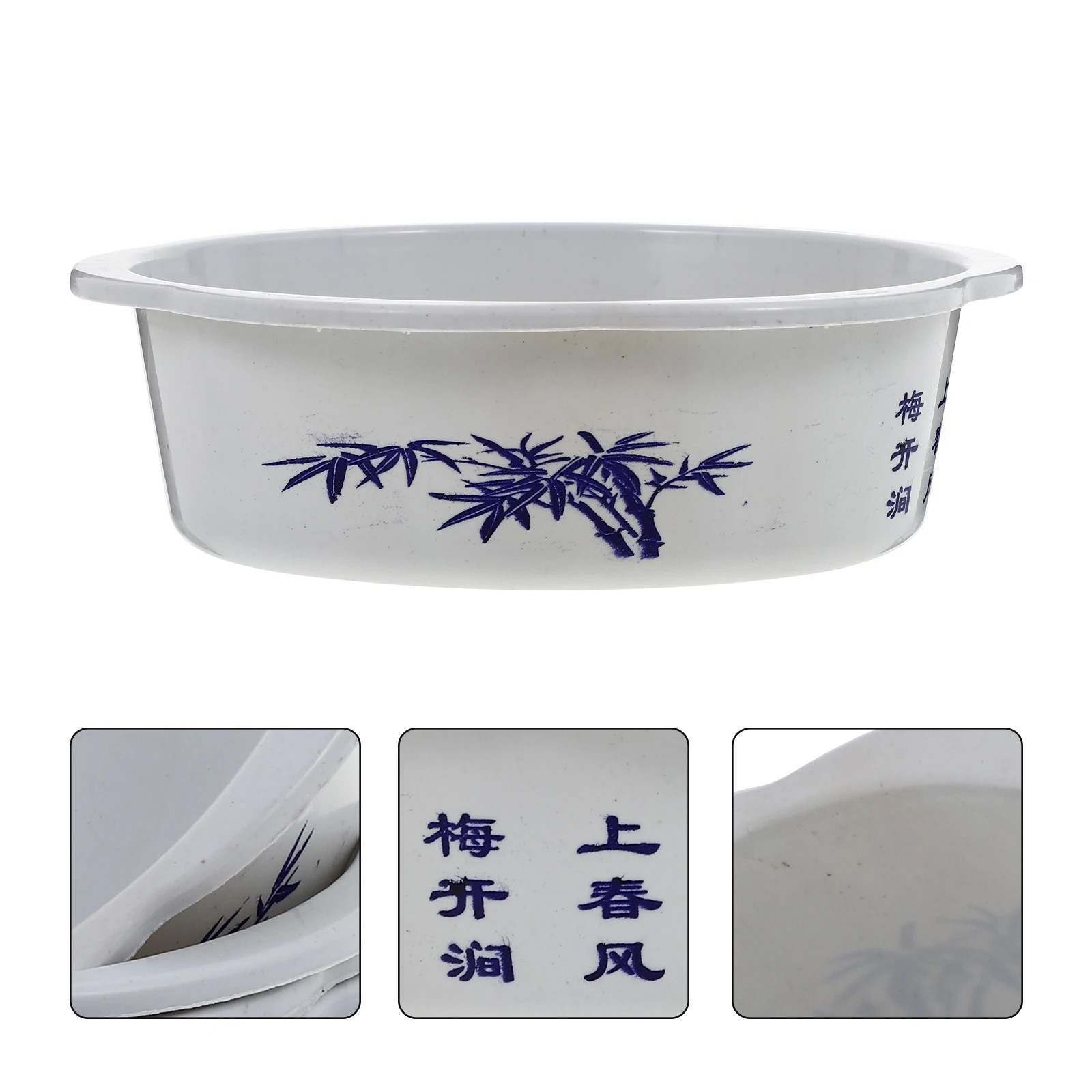 

10pcs Plastic Flowerpot Hydroponic Plants Pot Large Round Water Storage Balcony Garden Durable Resin Narcissus Pot Yard Planting