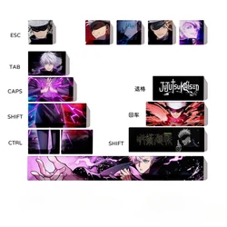 Jujutsu Kaisen Anime Satoru Gojo XDA Height PBT Keycaps for Cherry MX Switch Personality Mechanical Gaming Keyboard Gift Toy
