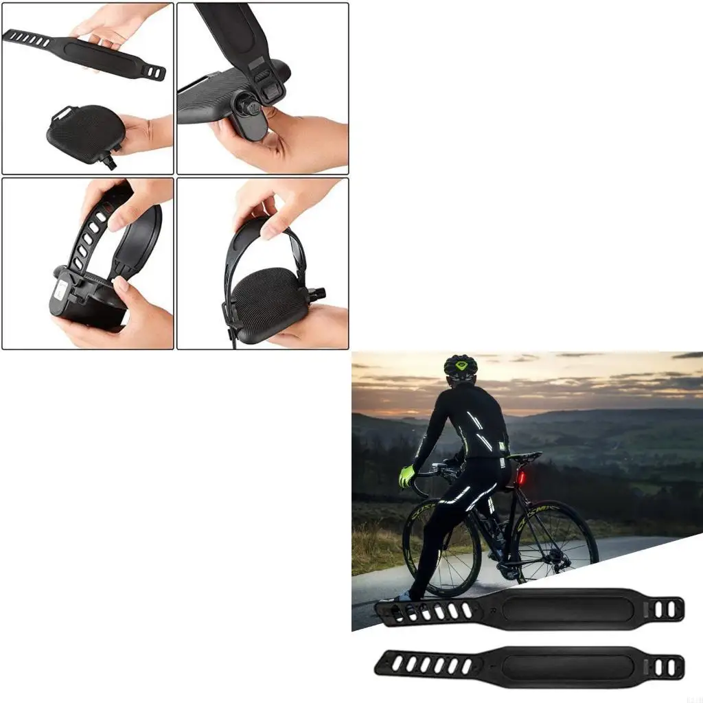 حزام دواسة الدراجة قابل للتعديل، حزام قدم للياقة البدنية لمعدات التمرين #1