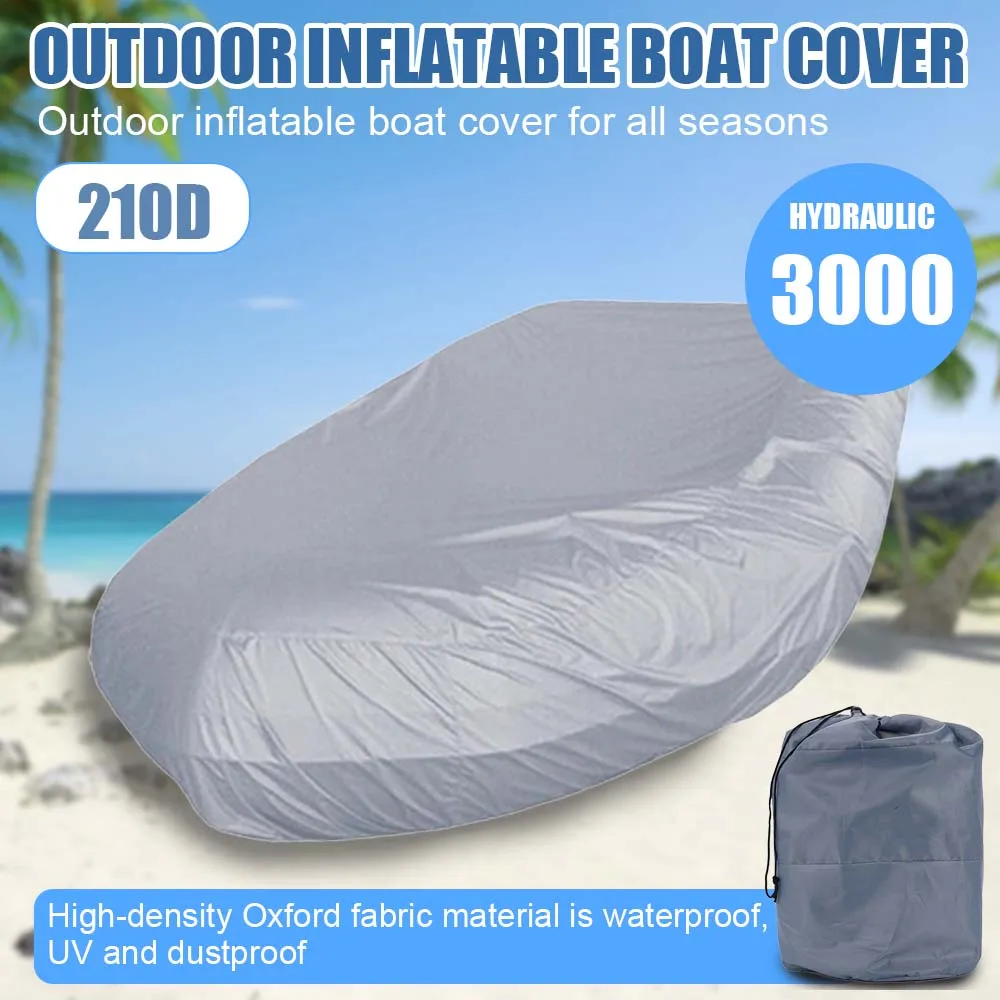 

Защитный чехол для надувной лодки из ткани Оксфорд 210D, водонепроницаемый, солнцезащитный и устойчивый к разрыву, универсальный для всех сезонов, каяков и R
