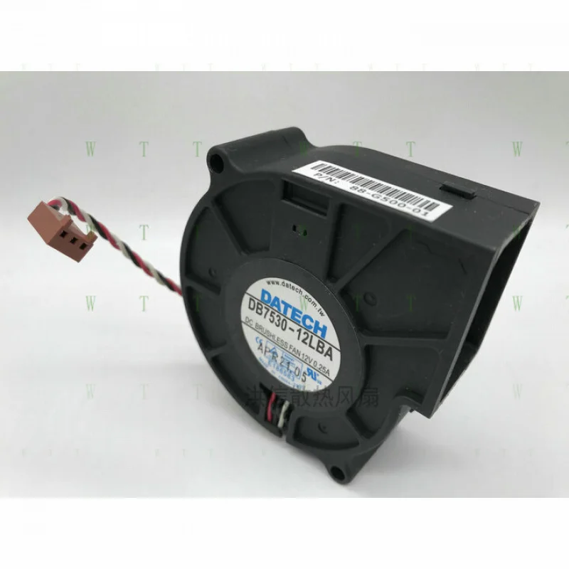 H 1 pcs   for   DATECH   Fan  DB7530-12LBA  7.5cm 7530  DC 12V 0.25A  3 Pin  cooling fan