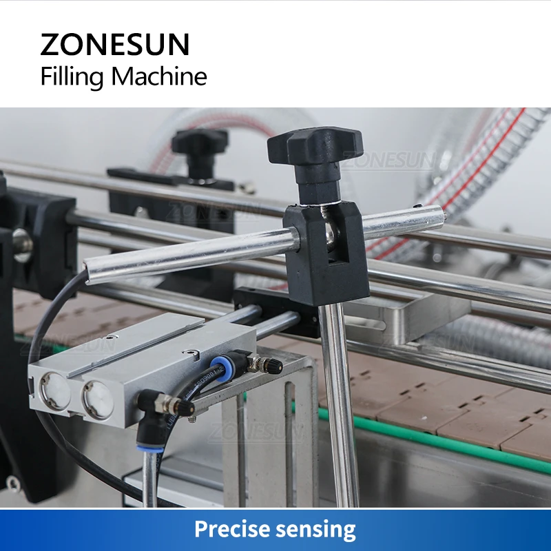 ZONESUN Automatic Thick Liquid Filling Machine Juice Detergent Tabletop Double Head Piston Pump ZS-DTHSP2