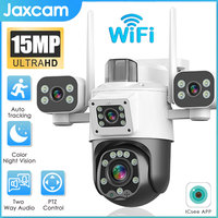 8K 15MP Three Lens Three Screens WiFi PTZ IP Camera Outdoor Waterproof 2-Way Audio Wireless CCTV Security Surveillance Cam ICsee