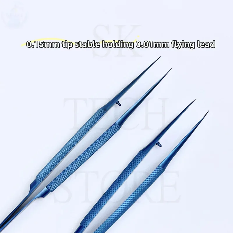 SIKO Non-Magnetic Tweezers Ultra-Sharp Bent Tips Stainless Steel Precision Hand Polish Forceps For PCB Board BGA Soldering