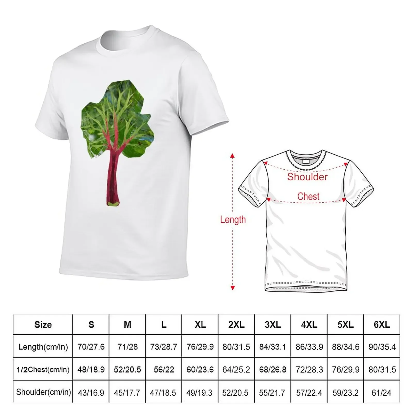 New Rhubarb T-Shirt oversized t shirts vintage t shirt Short sleeve tee mens graphic t-shirts big and tall