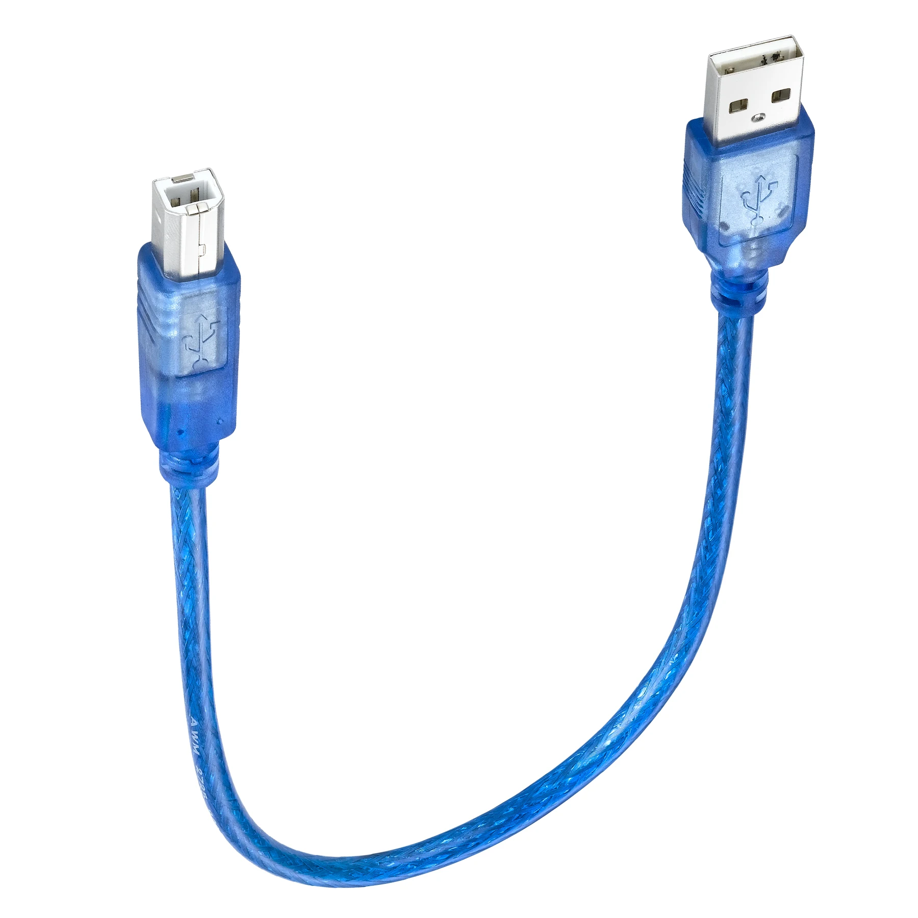 Bochara USB 2.0 Printer Cable Type A Male to Type B Male Double Shielded (Foil+Braided) High Speed 30cm 50cm 100cm