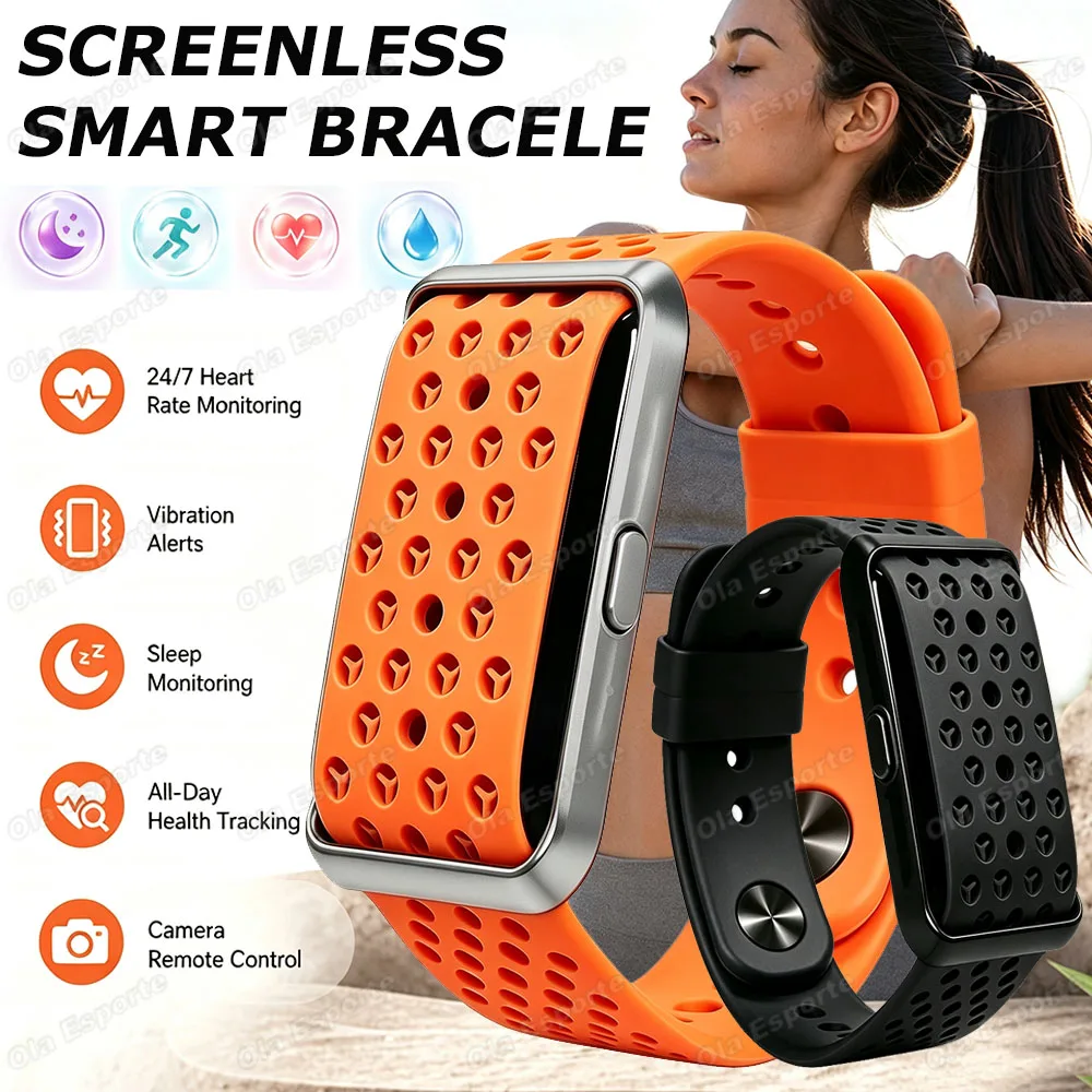 Outdoor No Screen Smart Watch Men's Vibration Alarm Reminder Running Pedometer Sleep Monitor Women's Sports Smart Bracelet H10