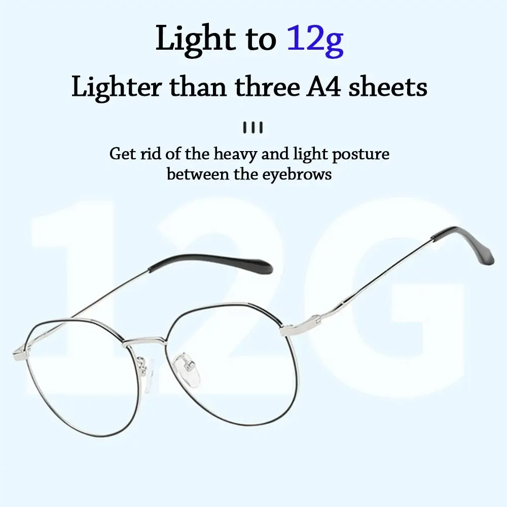 Office Durable Eye Protection Oversized Eyeglasses Computer Goggles Anti-Blue Light Glasses Ultra Light Frame