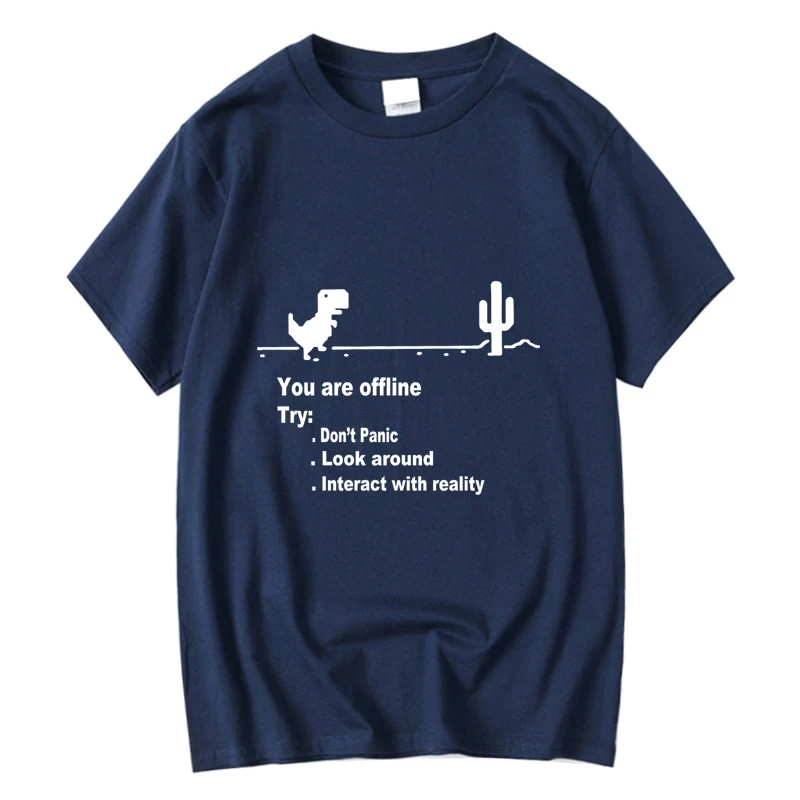 XINYI Men's 100% Cotton Funny Game T-Shirt Customizable Hand-Painted Unique Design Clothing Fashionable Casual Wear