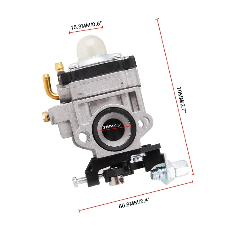 11mm Carburetor Fit for TU26 32F 34F 36F 2 Stroke Strimmer Trimmer Mower Brush Cutter Scooter