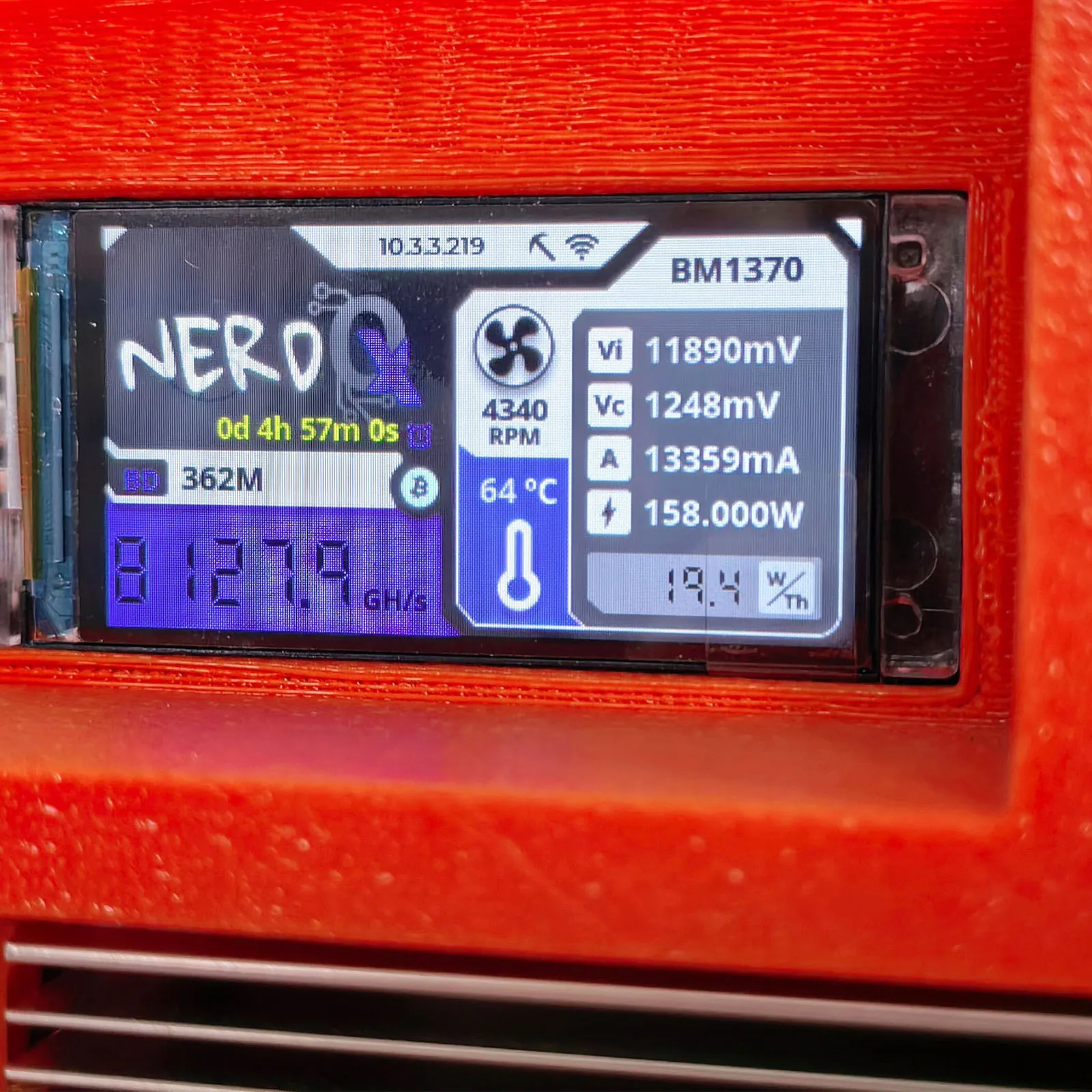 NerdQX 8TH/s Koparka Bitcoin Niezależna Koparka Kryptowalut BM1370 Open Source Mini ASIC Osobista Koparka Blockchain do Wirtualnych Walut — zdjęcie produktu 3