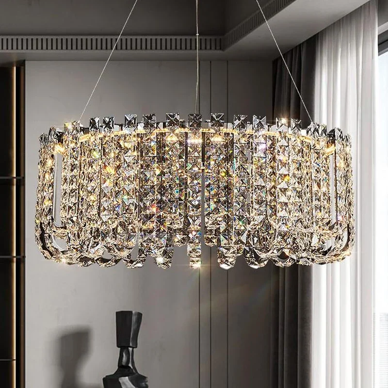 

Luxury Design LED Crystal Chandelier Home Decoration Modern Crystal Suspension Luminaire Dining Room Lighting Fixtures