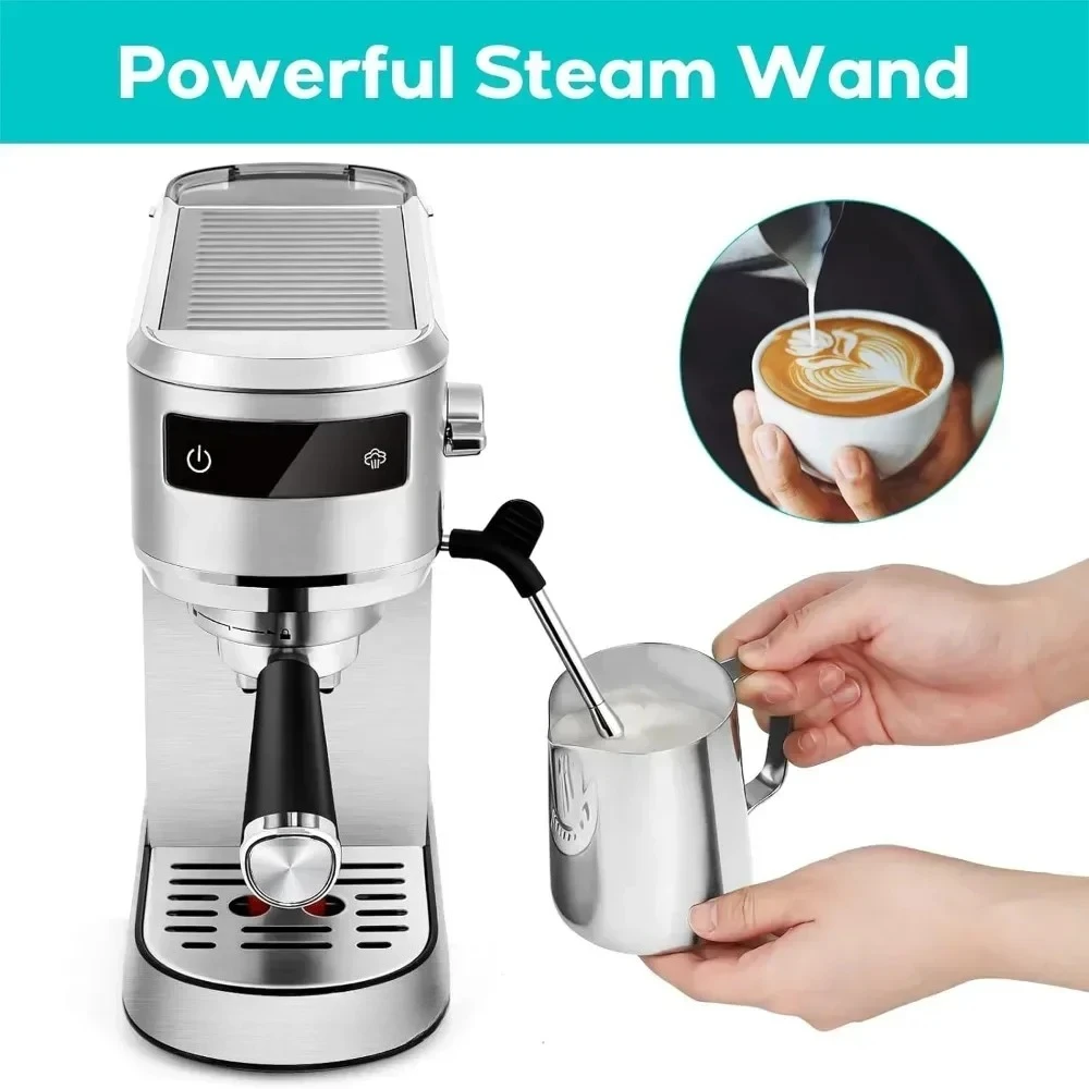 

Hot SalesMachine 20 Bar, Professional Espresso Coffee Maker With Steam Milk Frother