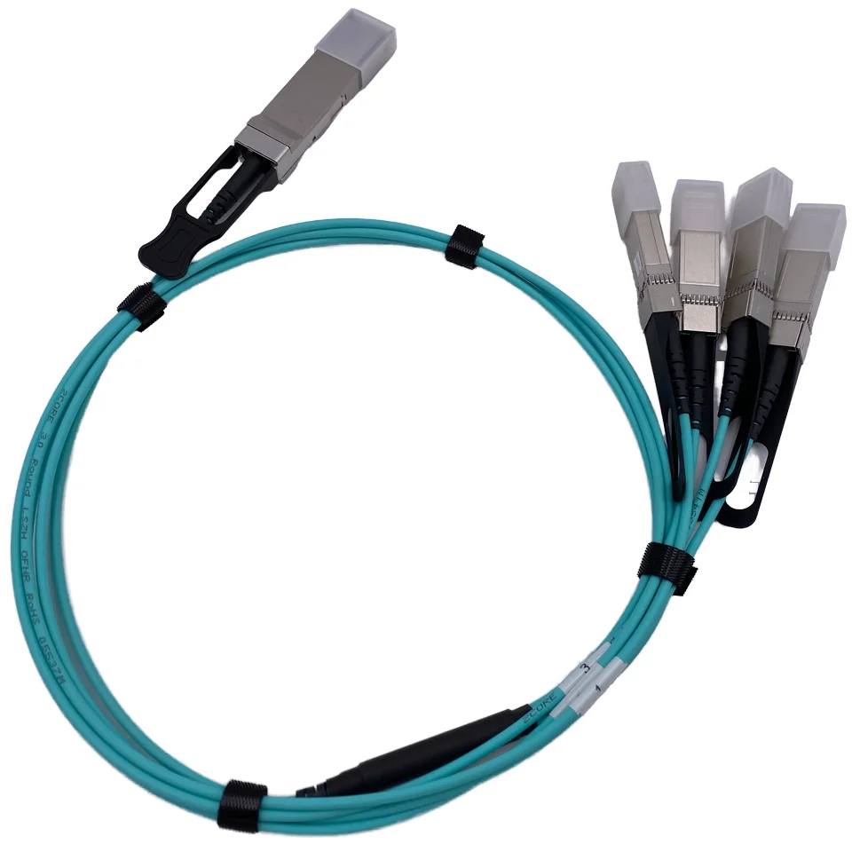 

40G QSFP-4x10G-AOC1M Активный оптический кабель (AOC) с разъемом LC Оптоволоконные трансиверы Переключатель для сети OLT FTTH