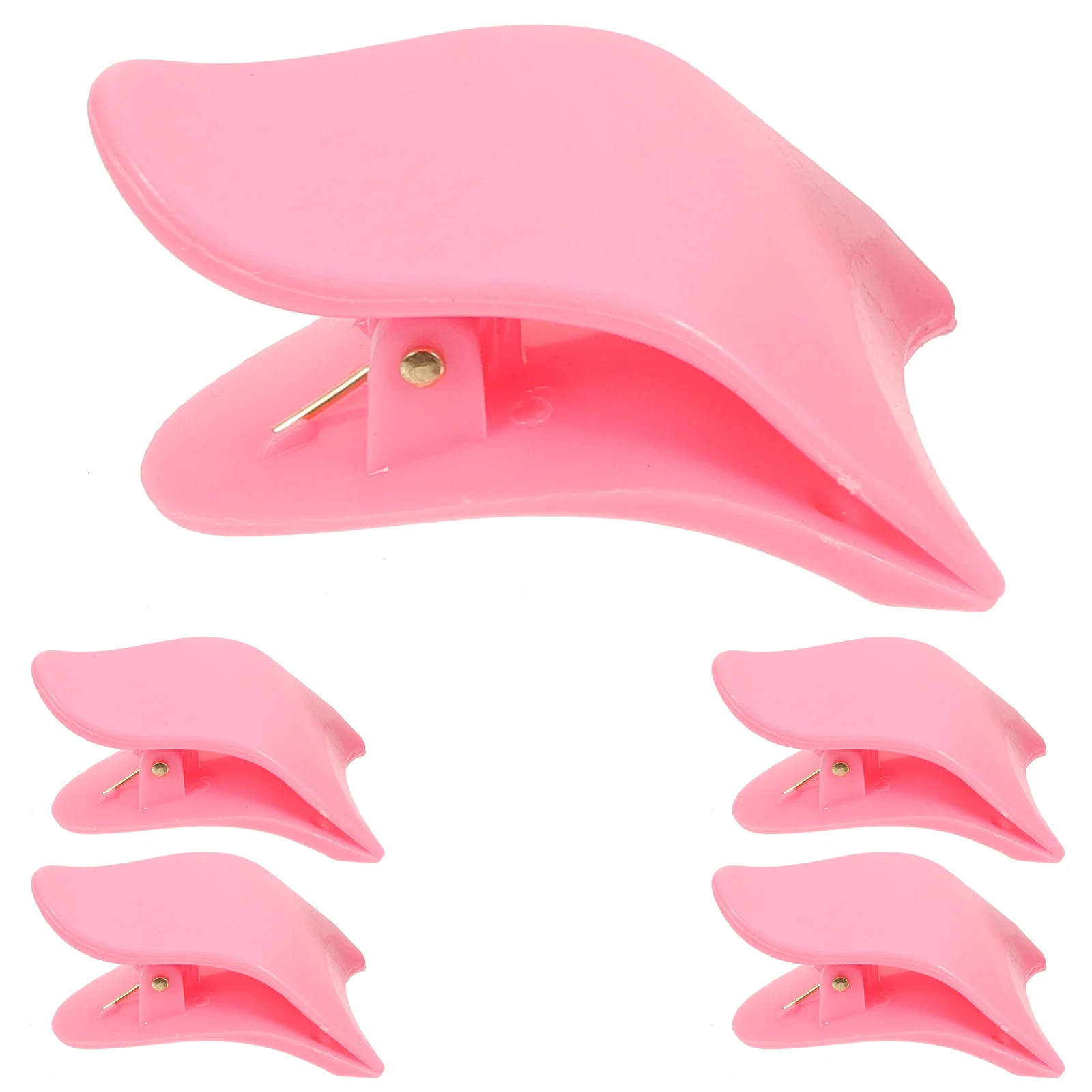 5Pcs Eyelash Clip for False Lashes Ergonomic Design Wear-Resistant Tweezer Lightweight Portable Makeup Assistant Tool for Daily