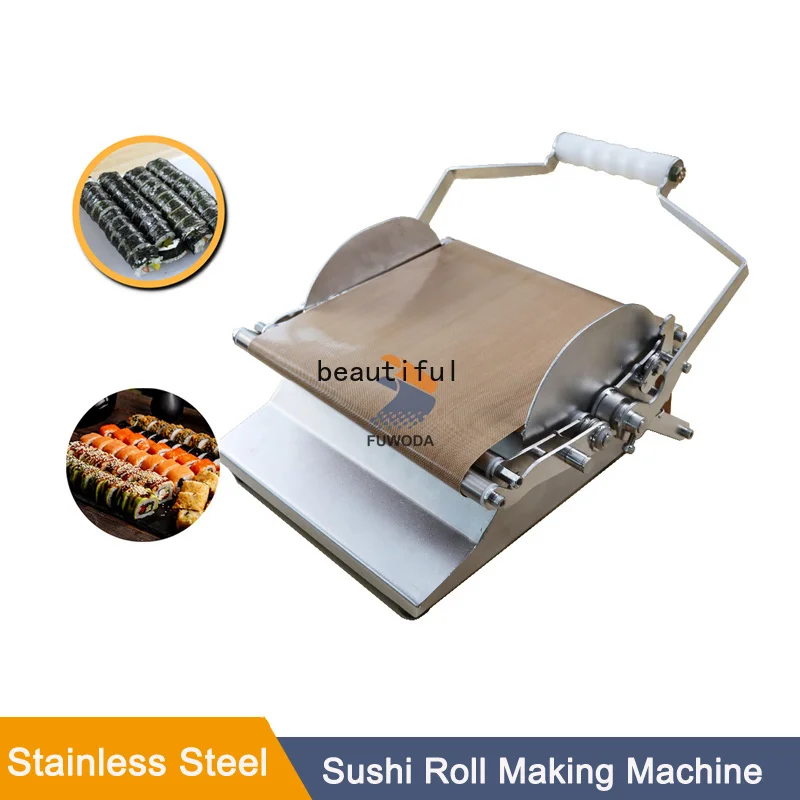 Automatic Stainless Steel Desktop Nigiri Sushi Making Robot Machine Round Square Rice Roll Roller Making