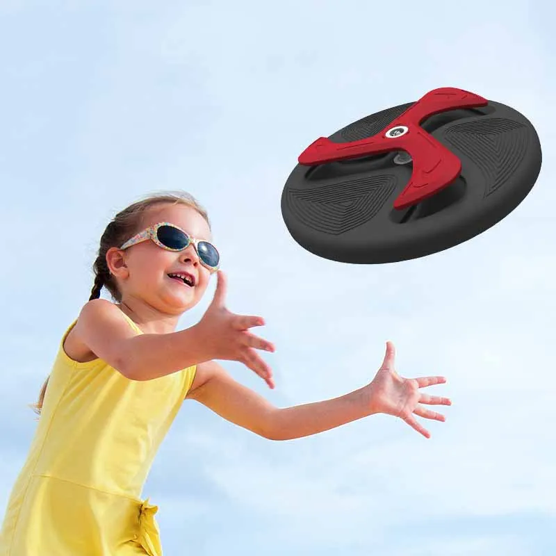 Children's Outdoor Sports Toys Hand-thrown Boomerang Toys Parent-Child Interactive Outdoor Sports 2-in-1 Soft Flying Disc Toys