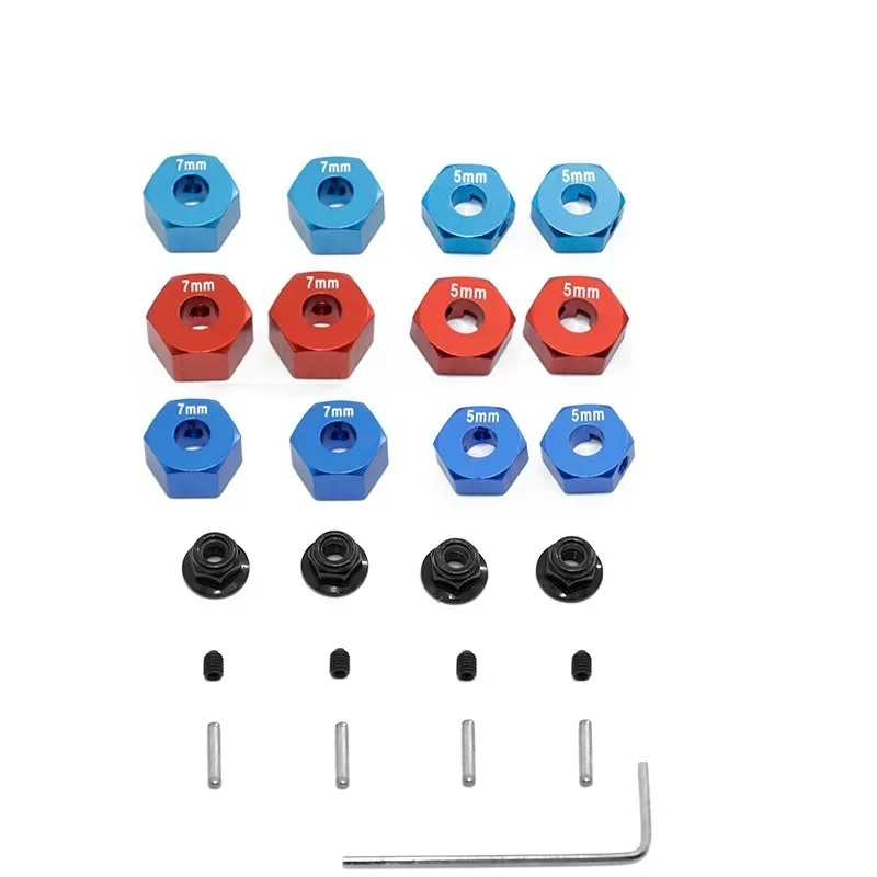 

Metal Hex Wheel Hubs Pins And M4 Flanged Lock Nuts Set For Trxs Slash 2WD 1/10 Upgrade Parts Replace 1654 3654