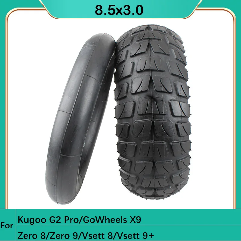 Electric Scooters Tires 8.5x3 8.5 Inch Pneumatic Tyres for Zero 8 Zero 9 VSETT 8 VSETT 9 KuKirin G2 Pro E-Scooter