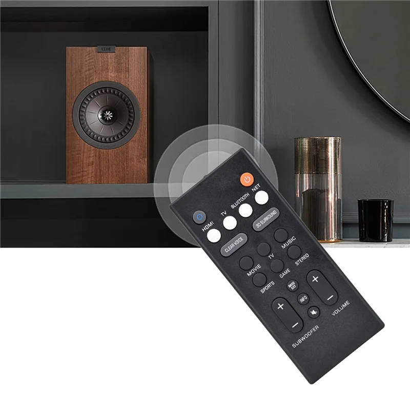 【NEW】3X Speaker Remote Control For Yamaha YAS-209 YAS-109 Echo Wall Audio Remote Control Replacement ATS-2090