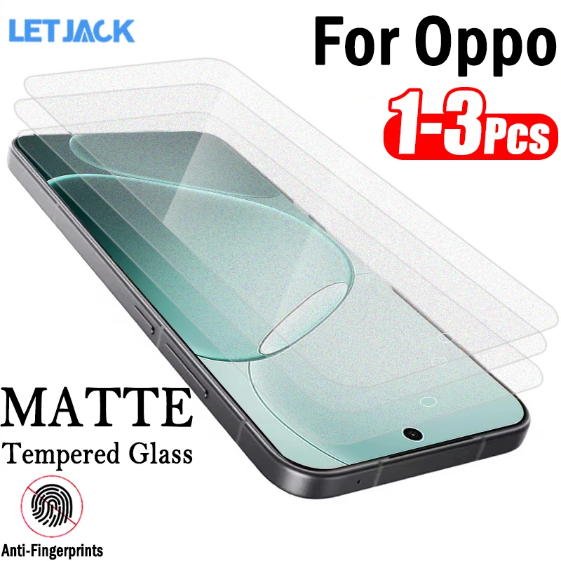 

1-3Piece Anti-fingerprint Matte Tempered Glass for Oppo A6 A5 Pro 4G 5G Screen Protector for Oppo A96 A76 A36 A11S A54 A54S A53S