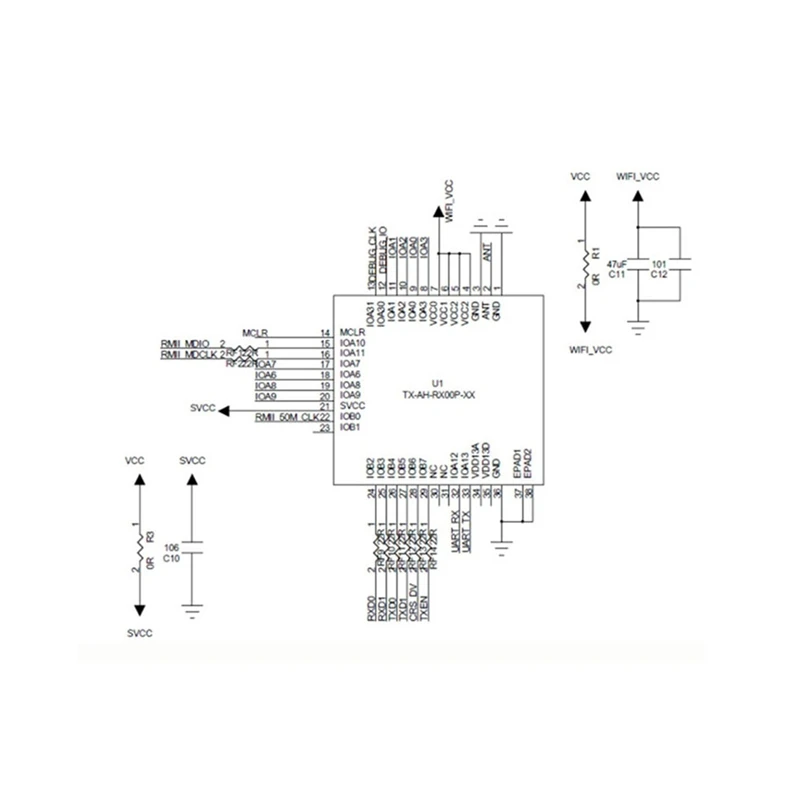 

Wi-Fi-TXW8301 Модуль Wi-Fi передачи на большие расстояния-860M Стандартный протокол с низким энергопотреблением Сильное проникновение-A19I