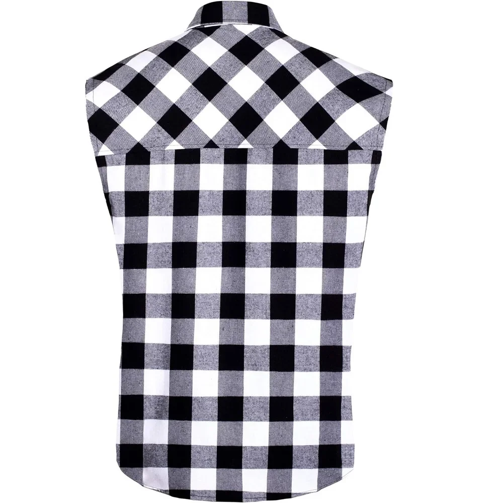 2024 New Men\'s Sleeveless Plaid Front Shirt Beach Cool Tops Baroque Short Sleeve Printed Button Clothing Casual Fashion Blouse